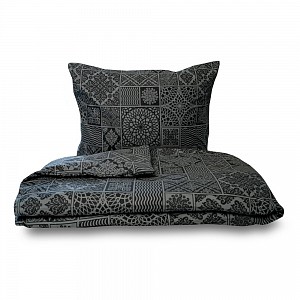 Francouzské luxusní bavlněné povlečení renforcé 240x220+2x70x90 TOKYO černé