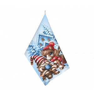 Kuchyňská utěrka 50x60 Sněhulák