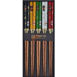 TOKYO DESIGN HŮLKY LUCKY CAT 5 BARVA - 5 PÁRŮ