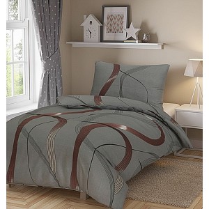 Flanelové povlečení 140x200+70x90 Vlny elegance