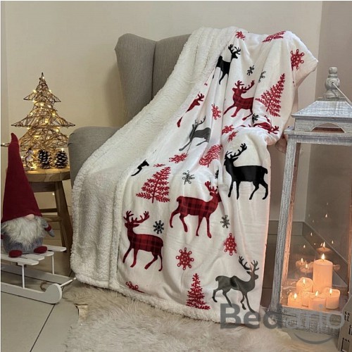 Deka beránek PICTURES 150x200 Červený jelen