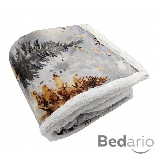 Deka beránek PICTURES 150x200 Zimní les