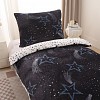 Mikroplyšové povlečení Premium 140x200+70x90 Hvězdy a komety