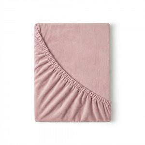 Flanelové napínací prostěradlo 140x200 Světle růžové