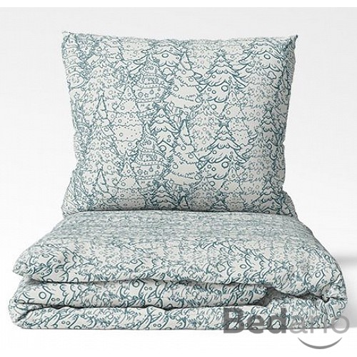 Bavlněné povlečení WINTER COLLECTION 140x200+70x90 Bílý les