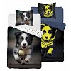 Svítící bavlněné povlečení 140x200+70x80 Pes s míčkem
