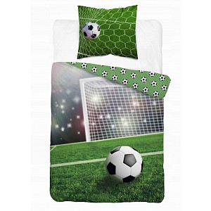 Bavlněné povlečení 140x200+70x80 Fotbalový míč GÓL