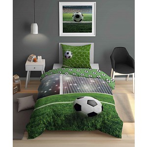 Bavlněné povlečení 140x200+70x80 Fotbalový míč GÓL