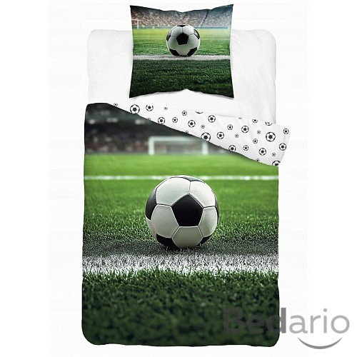 Bavlněné povlečení 140x200+70x80 Fotbalový míč na hřišti