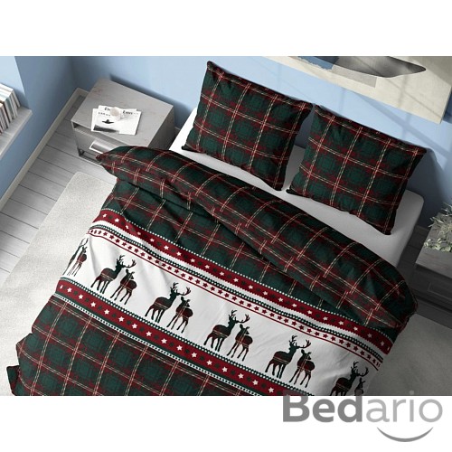 Flanelové povlečení 140x200+70x90 Severská zima