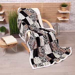 Velká deka beránek 220x200 - Safari