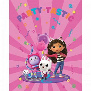 Mikroplyšová deka 120x170 Gábin kouzelný domek Partytastic