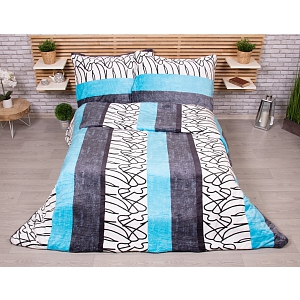 Francouzské mikroplyšové povlečení Premium 220x200+2x70x90 Amber