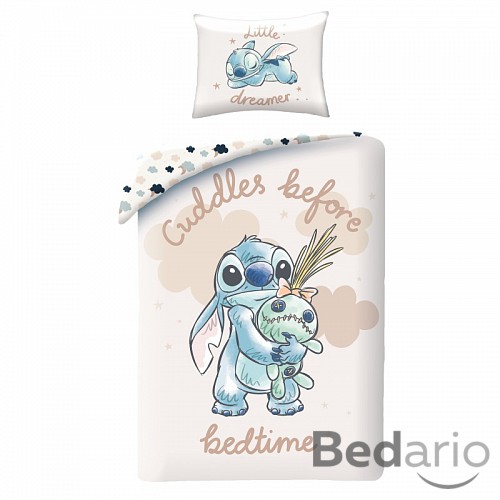 Bavlněné povlečení 140x200+70x90 Lilo & Stitch brown