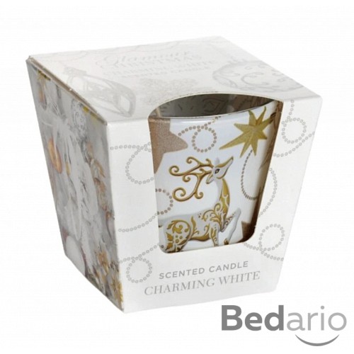 Bartek svíčka GLAMOUR CHRISTMAS golden glow 115g