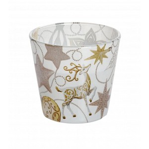 Bartek svíčka GLAMOUR CHRISTMAS golden glow 115g