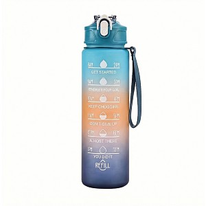Láhev na vodu s denním pitným režimem 700 ml multicolor