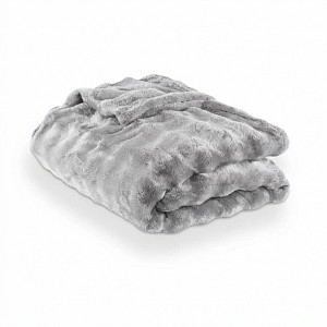Mikroplyšová deka WAVE Collection 230x200 Světle šedá