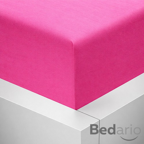 Jersey prostěradlo 90x200 Premium - Sytě růžová