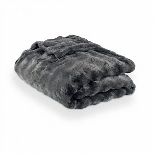Mikroplyšová deka WAVE Collection 230x200 Tmavě šedá