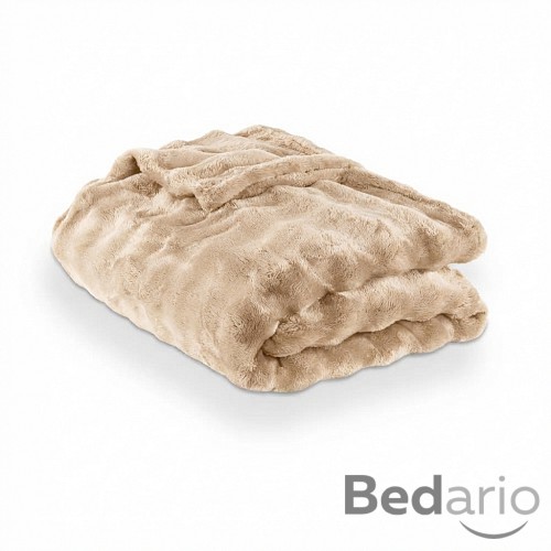 Mikroplyšová deka WAVE Collection 230x200 Béžová