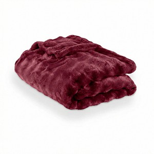 Mikroplyšová deka WAVE Collection 230x200 Bordó