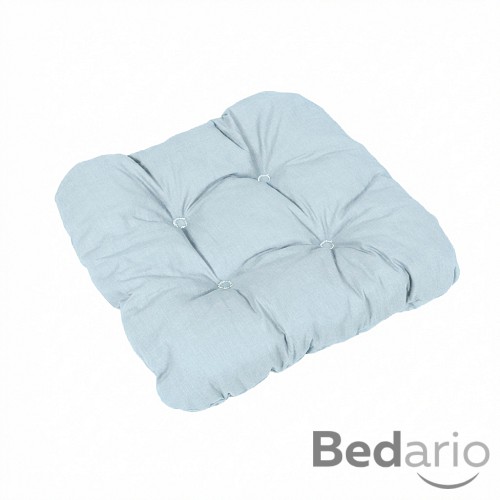 Sedák s provázky 40x40 Světle modrý