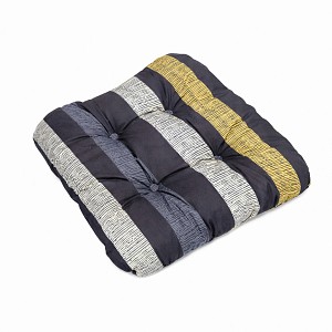 Sedák s provázky 40x40 Šedé pruhy