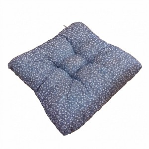 Sedák s provázky na uchycení 40x40 Kvítí šedé