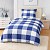 Bavlněné povlečení 140x200+70x90 Modrá kostka