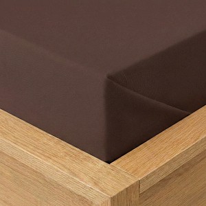 Prostěradlo bavlněná plachta 140x225 Tmavě hnědá