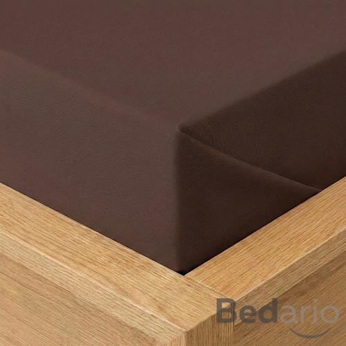 Prostěradlo bavlněná plachta 140x225 Tmavě hnědá
