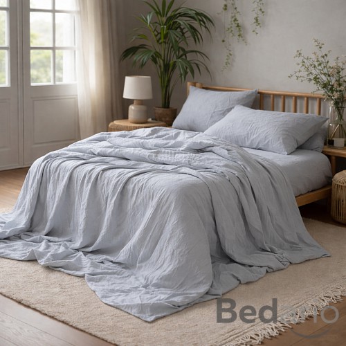 AKČNÍ Mušelínové povlečení 140x200+70x90 Stříbrné