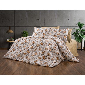 Bavlněné povlečení DELUXE 140x200+70x90 Flora Gold
