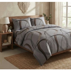 Bavlněné povlečení DELUXE 140x200+70x90 Vlny elegance