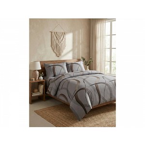 Bavlněné povlečení DELUXE 140x200+70x90 Vlny elegance