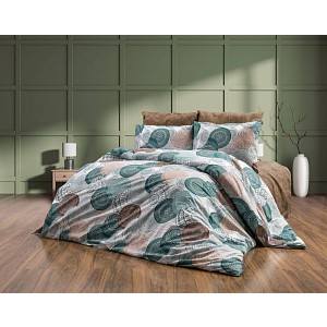 Bavlněné povlečení Deluxe 140x200+70x90 Mandala tyrkys