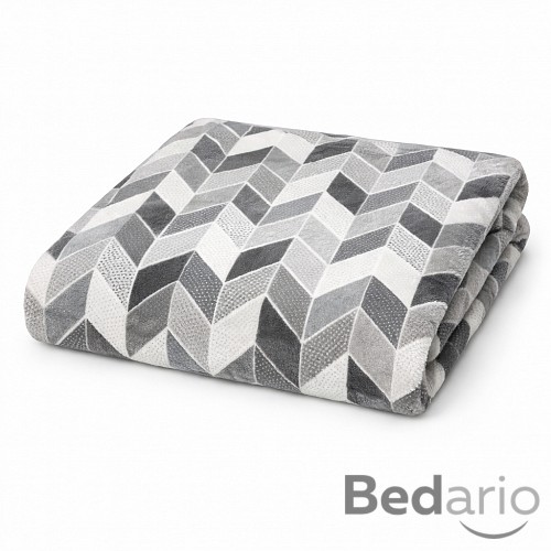 Mikroplyšová deka Premium 150x200 Šedý šíp