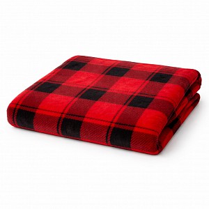 Mikroplyšová deka Premium 150x200 Zimní kostka