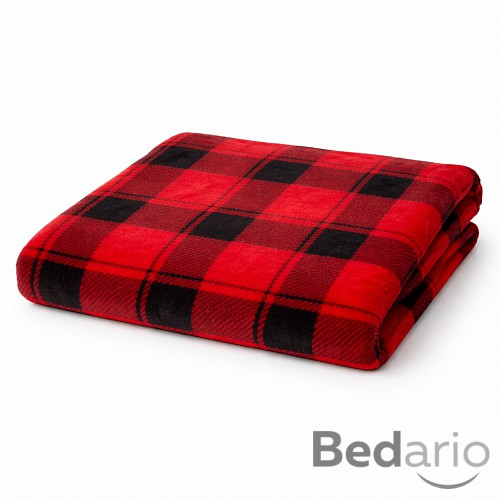 Mikroplyšová deka Premium 150x200 Zimní kostka