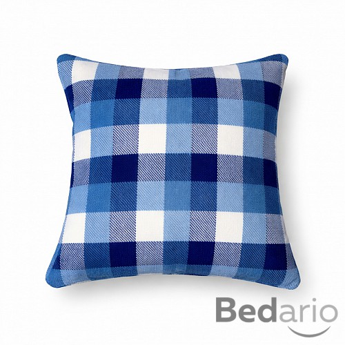 Mikroplyšový povlak 40x40 Modré káro