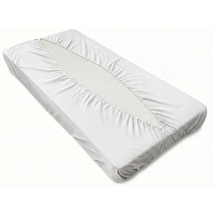 Jersey prostěradlo obálkového střihu 90x200 bílá