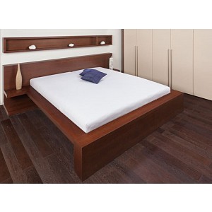 Jersey prostěradlo obálkového střihu 90x200 bílá