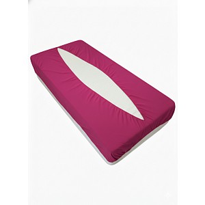 Jersey prostěradlo obálkového střihu 90x200 bordová