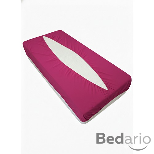 Jersey prostěradlo obálkového střihu 90x200 bordová