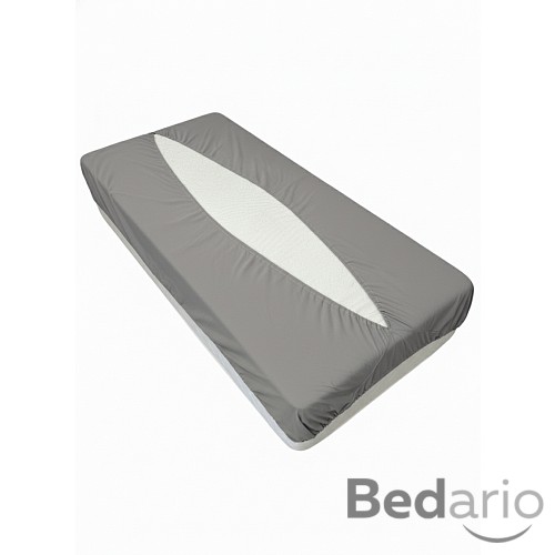 Jersey prostěradlo obálkového střihu 90x200 šedá