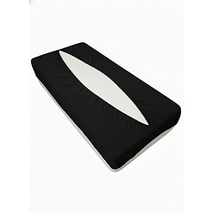 Jersey prostěradlo obálkového střihu 90x200 černá