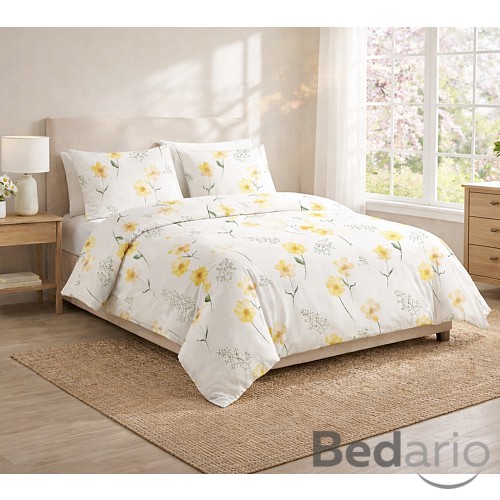 Bavlněné povlečení DELUXE 140x200+70x90 Doteky jara