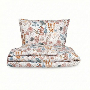 Saténové povlečení LUXURY COLLECTION 140x200+70x90 CORAL garden