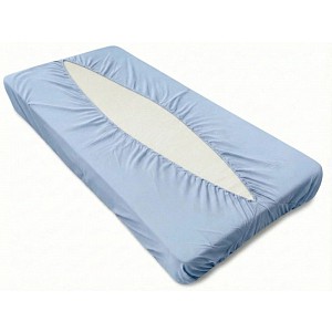 Jersey prostěradlo obálkového střihu 80x200 ocelově modrá